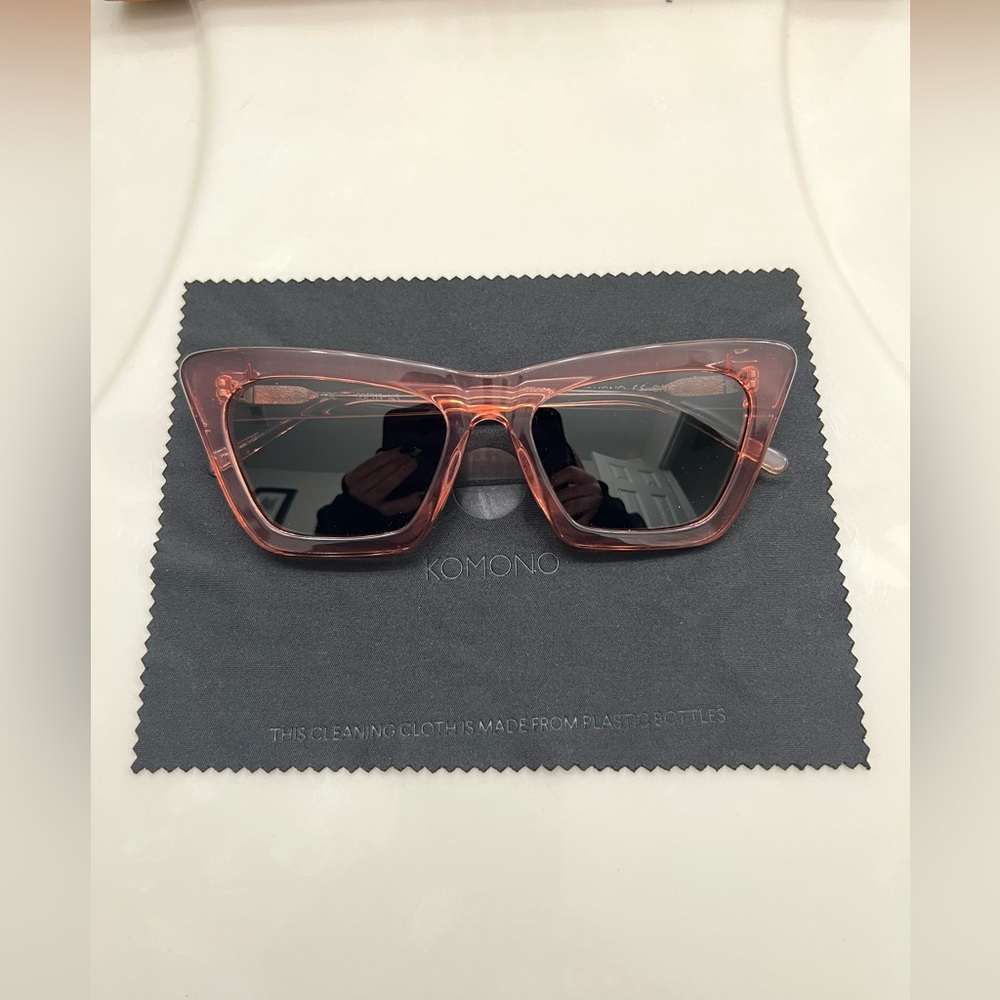 Komono Rose-Tinted Cat-Eye Sunglasses